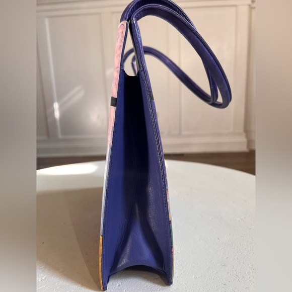 🌟FINAL🌟 Handpainted Vintage Jeon Los Angeles  Leather Bag. RARE! - Picture 3 of 16